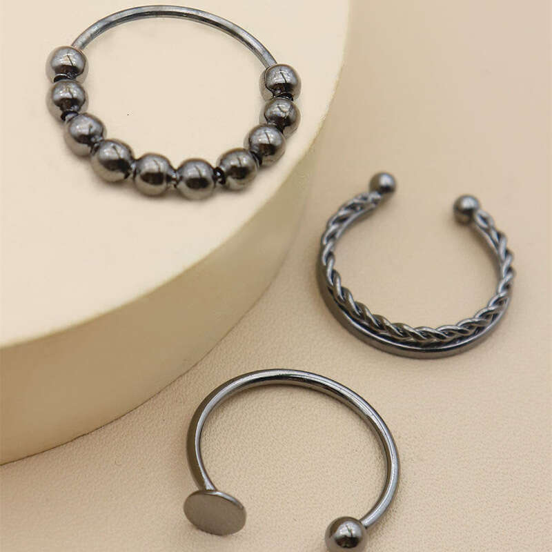 Personalized Combination Rotatable Stress Relief Punk Fashion Joint Ring 3-Piece Set