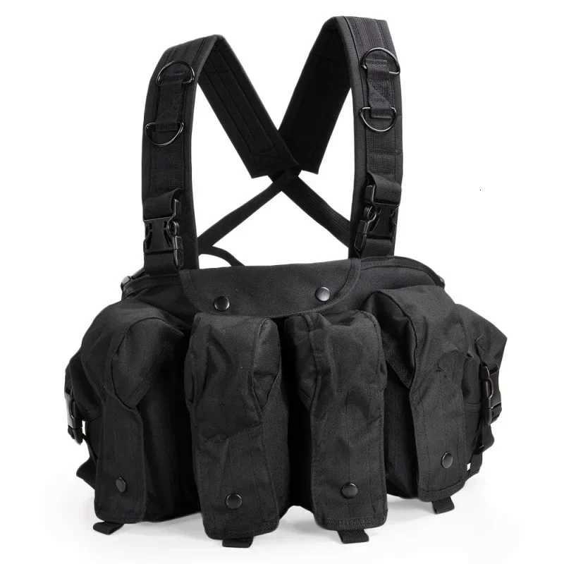 AK Chest Rig AK 47 Molle Magazine Carrier Pouch Outdoor Sports Accessories Training Hunting Vest Z250728