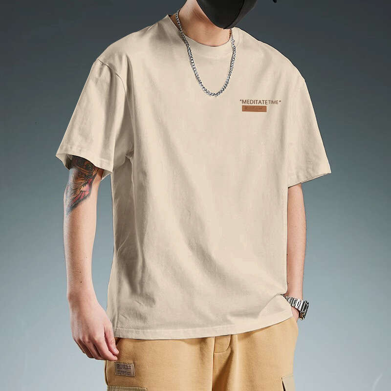 Designer T Shirt Short Sleeve Men's Summer T-Shirt 2025 New Trendy Brand Loose Fit Round Neck Tee Graphic Tee Tracksuit