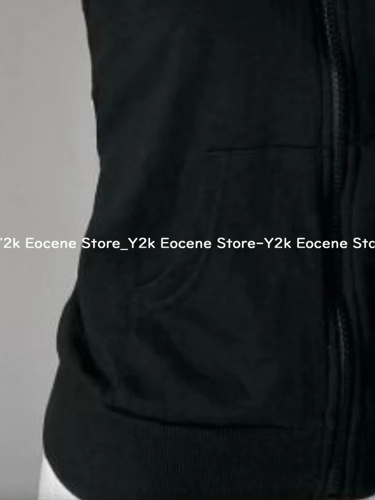 2K Subculture Skull Print Zip Cardigan Short Sleeve Women Japan Slim Fit Striped Hoodie Casual Tops Fashion Streetwear Clothes 250729