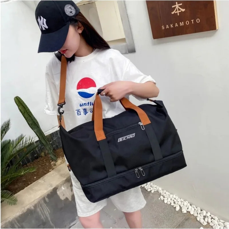 Fitness bag Short distance luggage portable travel bag Shoulder chest bag Handbag Waterproof carry-on weekend bag 250729
