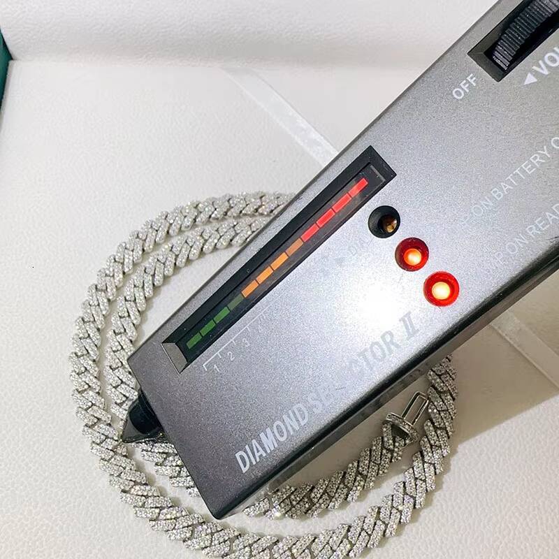 8mm Diamond 925 Sterling Silver Iced Out Prong Setting Vvs Moissanite Cuban Link Chain