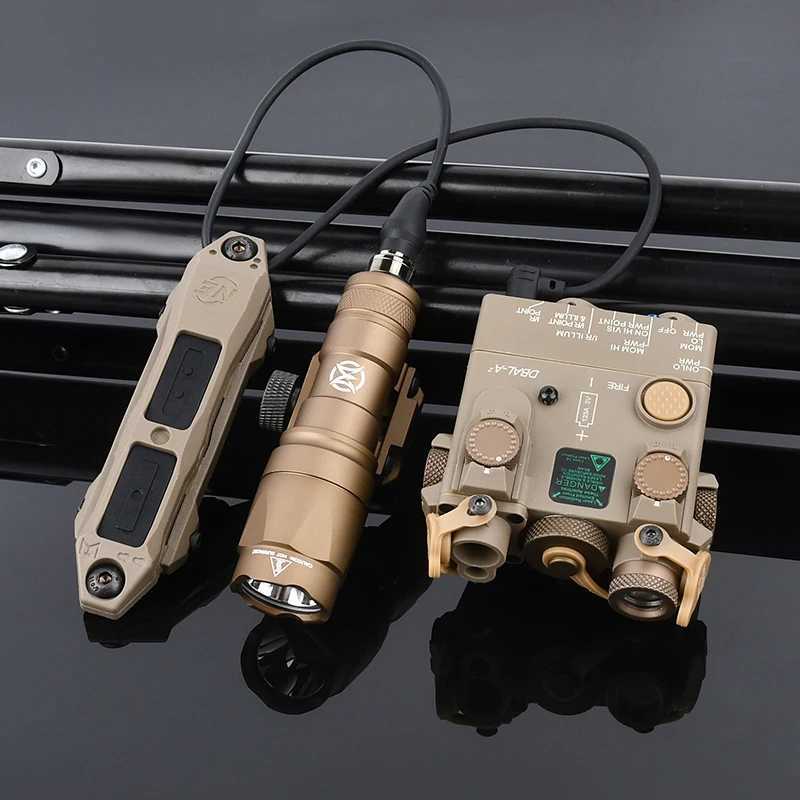 Dbal-A2 Laser Red Green Blue Dot M300 M300A M600 M600U White Light Flashlight With Dual Control Pressure Switch Airsoft Parts XJ250728