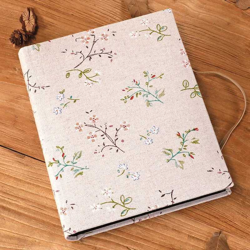 6-inch 200 Pockets Linen Fabric Cover Photo Album Lacing Creative Picture Storage Scrapbooking Album 4R Kids Family Memory Album Z250729