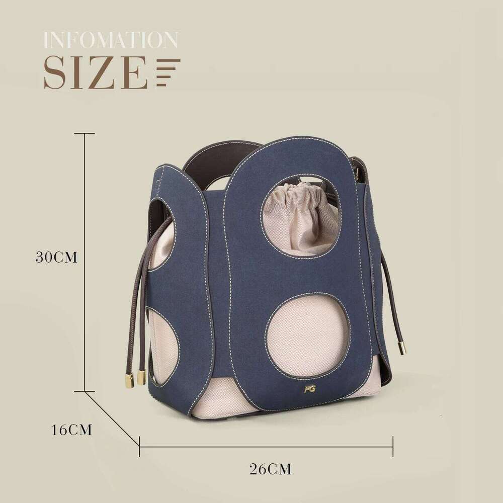 PG PATSY GARIS Crossbody Bag New Brand Designer Simple Atmosphere Hollow Design 2025 Fashion Shoulder bag Women's