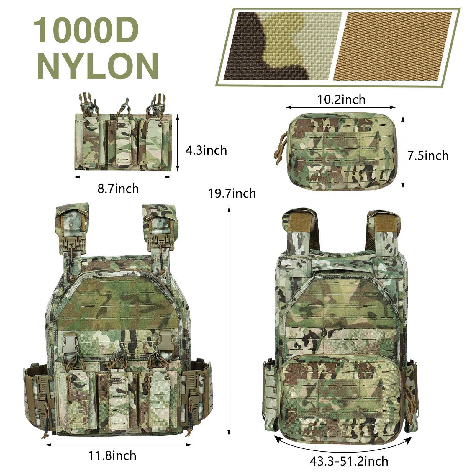 Artex 1000D Nylon Tactical Vest Plate Carrier Vest Airsoft Vest Tactical Gear Molle Vest quick release Z250728