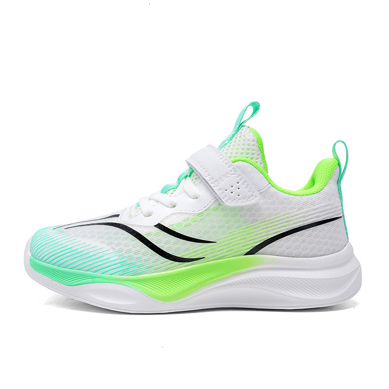 Boys' Sports Spring and Autumn Children's Rotating Buckle Anti-Kick Closed-Toe Non-Slip Fashion Running Shoes Back-to-School Season