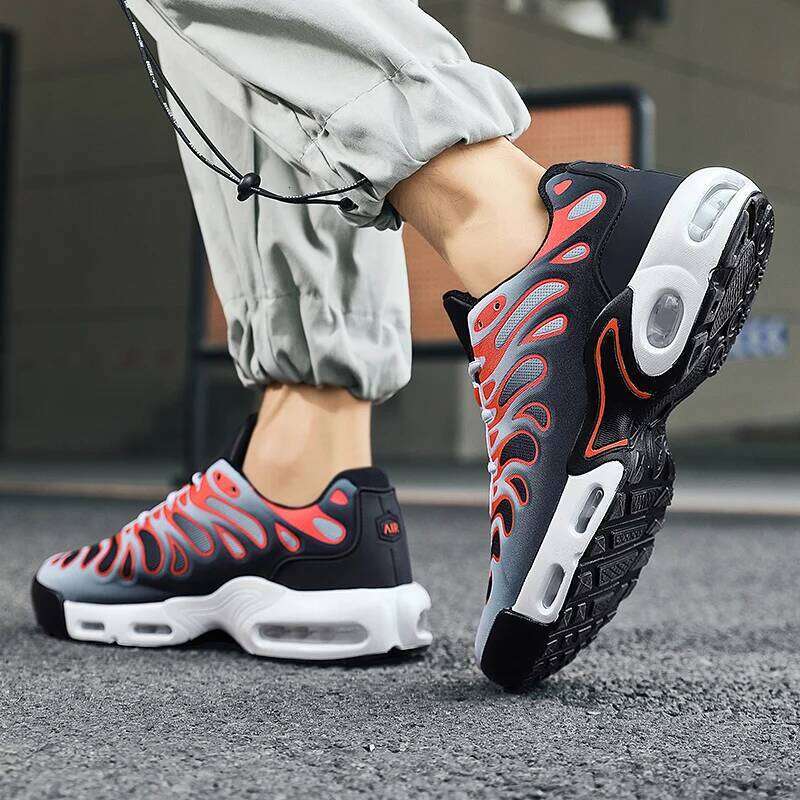 for Large-size Trendy Men's Breathable Sports Shoes Casual Thick Sole Cushion Running Shoes==zapatos Para Hombre