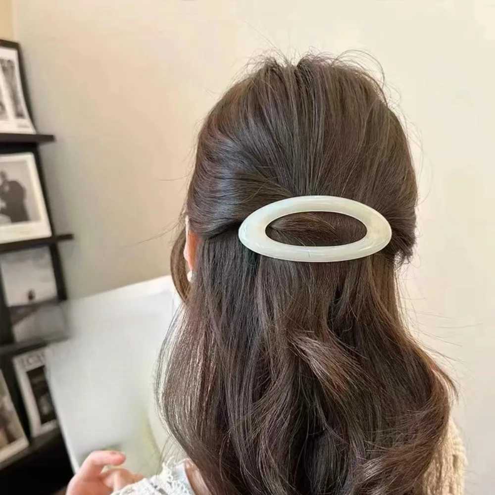 Korean Big Spring Hair Claw Clips Women Metal Jelly Ponytail Holder Hairpin Barrettes Fashion Girls Hair Accessories Hairgrip Z250729