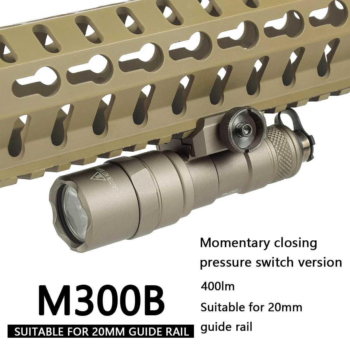 Tactical M300 M600 X300 Weapon Gun Light Remote Pressure Switch LED Flashlight Torch Airsoft AR15 Hunting Rifle Lantern XJ250728