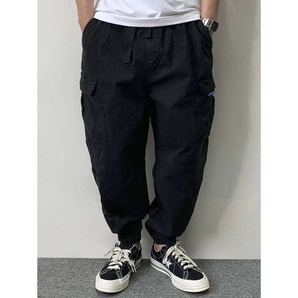 High Quality Cotton Cargo For Men Japanese Streetwear Plus Size Tactical Pants Haruku Casual Joggers Fashion Trousers 250726