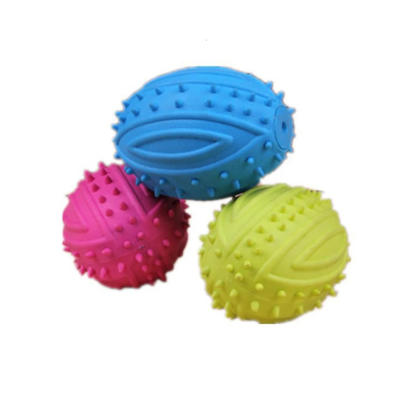 Pet Small Dog Treats Rugby Puppy Interactive Toy Ball Cat for Large Chew Hedgehog Teeth Cleaning Ball 250729
