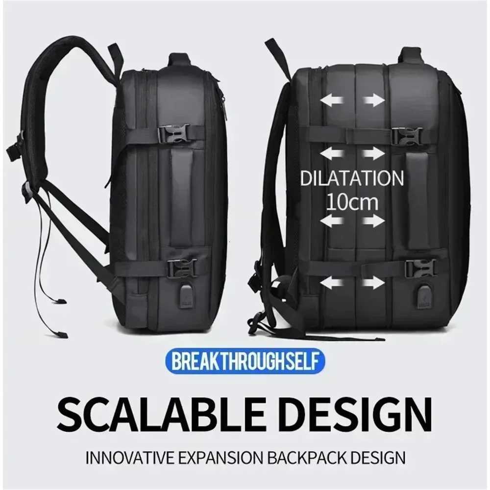 17inch Mens Business Laptop Backpack Quality Large Capacity Backpack Waterproof USB Travel backpacks men camping Mochaila S250728