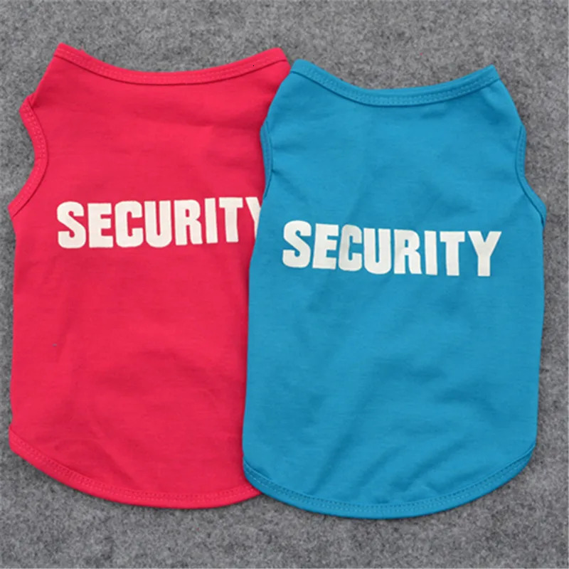 Security Clothing for Dogs Summer Pet Clothes Vest Small Chihuahua Yorkshire Puppy Cats Low Price Pets Tshirt Costume 250729