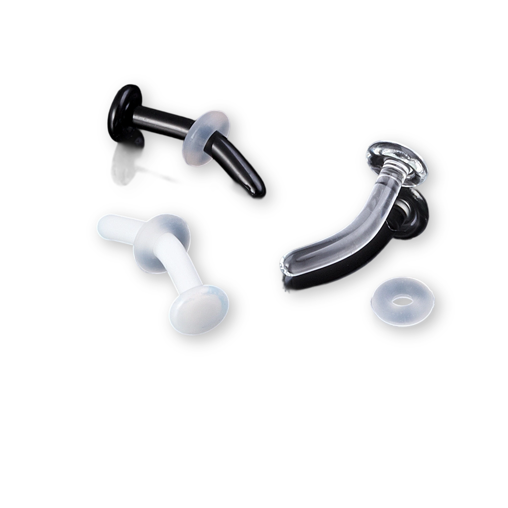 Glass curved rod eyebrow nail ear bone nail human body perforation wearing nourishing hole environmentally friendly anti allergic replacement puncture