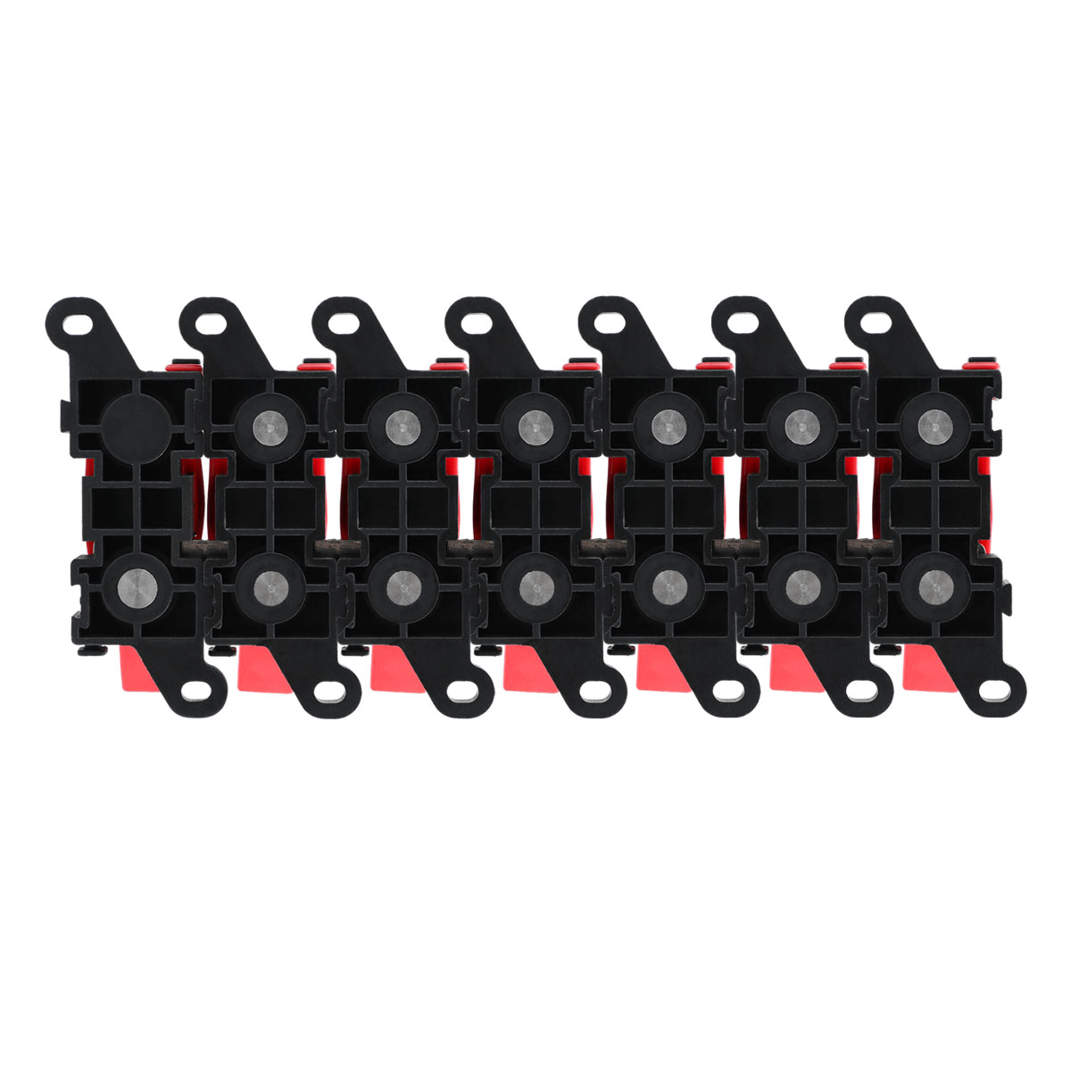 Universal High Ampacity BDFS 1-7 Position Fuse Panel w/ Multi-Amp Fuses Fits Vehicles and Mobile Systems