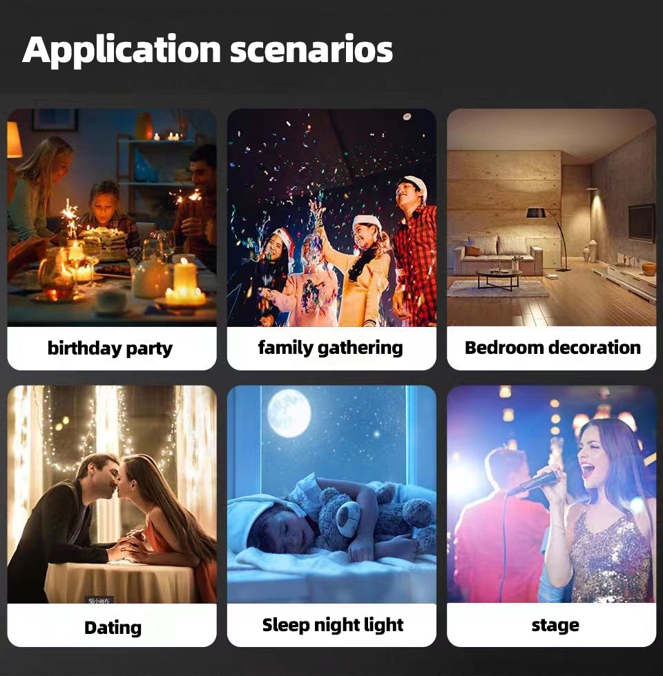 Gypsophila Atmosphere USB Romantic Dreamy Colorful Birthday Gift Plug-in Car Decoration Starry Sky Projection Light