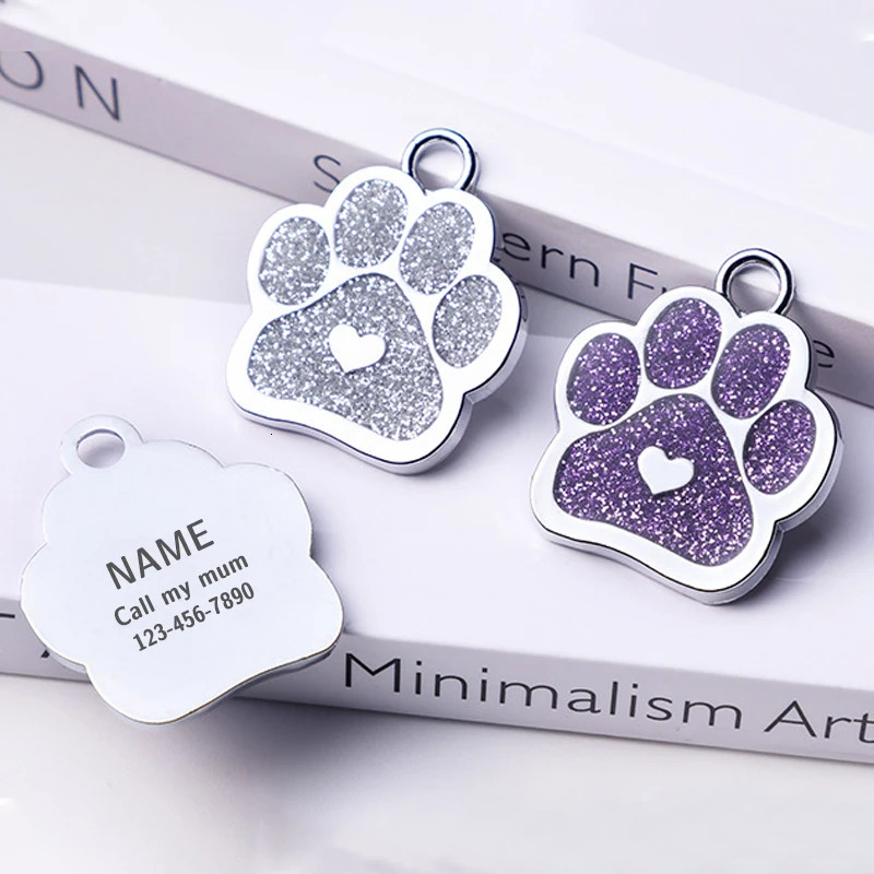 Custom Pet Dog Tag Personalized Cat and Dog Keychain Anti-Lost Pet ID Tag Pendant Pet Supplies Wholesale 250729