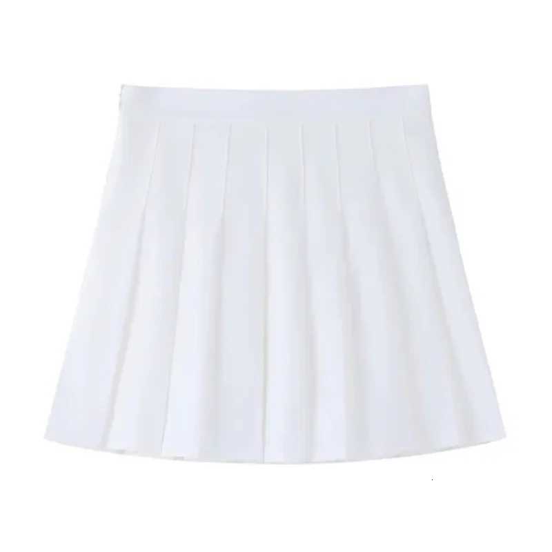 Classic Women Skirt Preppy Style Mini Skirts Chic Student Pleated Skirt Harajuku Uniforms Ladies Girls Dance Skirt With Lining R250728