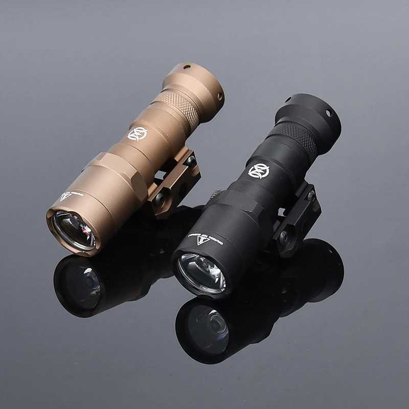 Vadsn Metal M300 Mini Flashlight M300 Outdoor Hunting Airsoft Scout Light Tactical M300B White Led Light Spotlight Fit 20mm Rail R250728