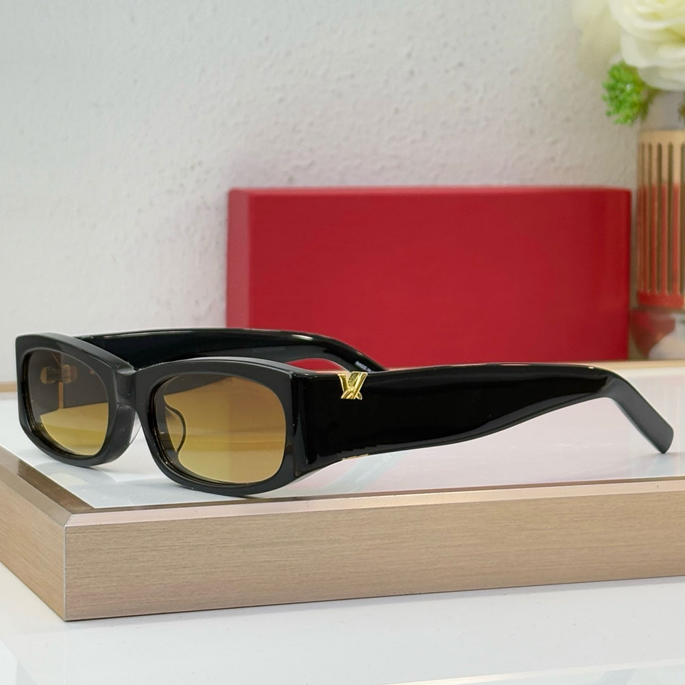 RECTANGULAR SUNGLASSES Womens Designer Acetate Frame Sunglasses SLM152 mens drive coast outdoor travel sunglasses wide leg nylon lenses with box