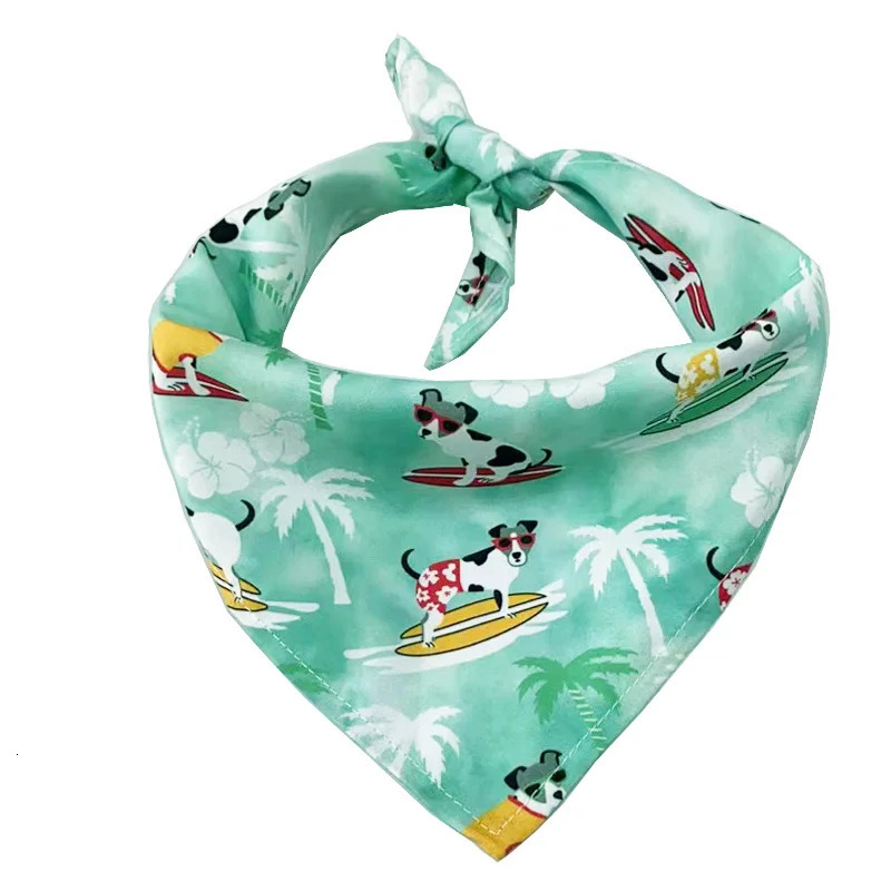 13PCS For Dogs Bandana Summer Outdoor Beach Pets Accessories Dog Supplies Perros Mascotas Triangle Scarf 250729