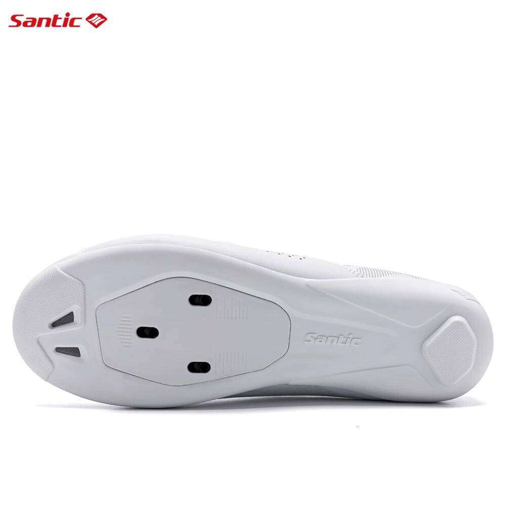 Santic Cycling Lock Mens Outdoor Road Riding Biking Sneakers Upgraded TPU Nylon Outsole Auto-Lock Breathable Bicycle Shoes