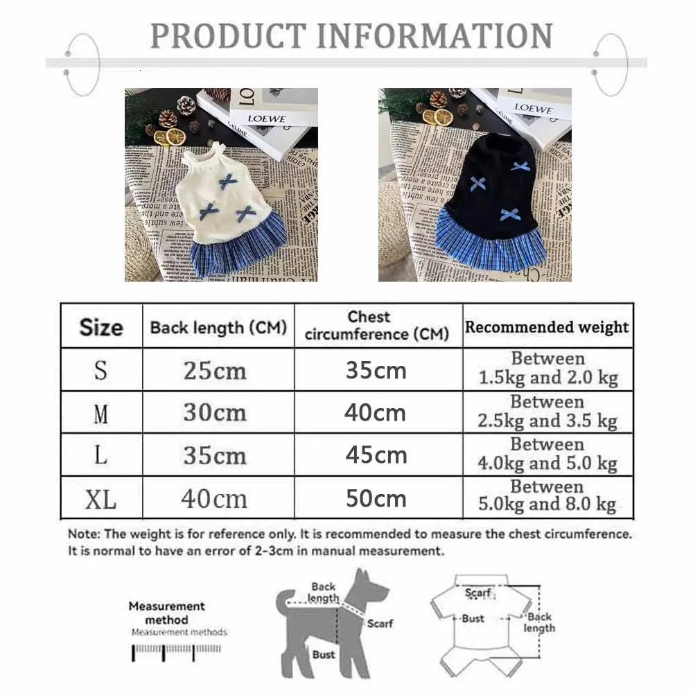 Puppy Clothes Summer Thin Bow Strappy Small Dog Princess Skirt Cute Cat Dress for Medium Dogs Chihuahua Clothing 250729