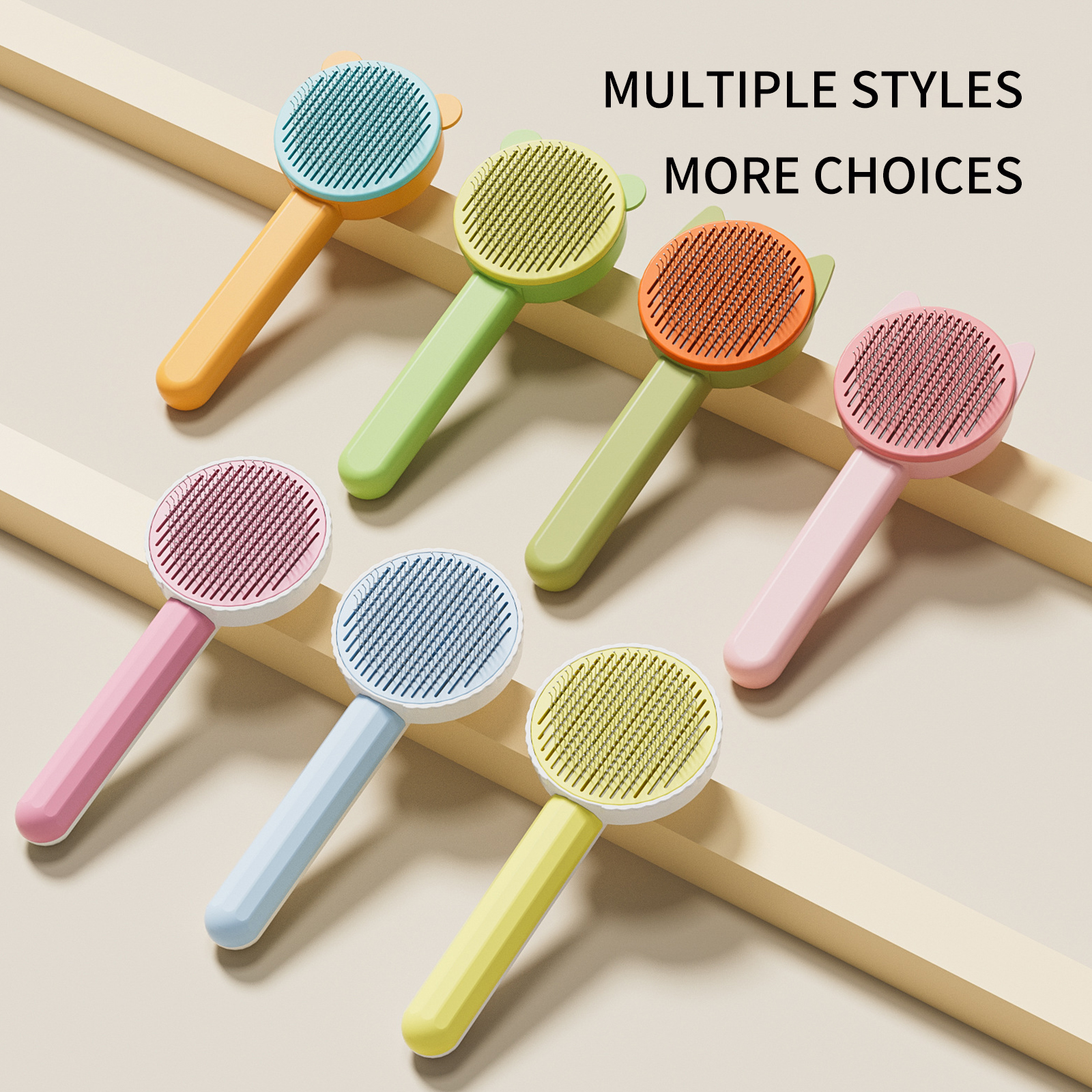 Cat Ear Bear Head Cat Comb New Pet Cat Comb Hair Removal Needle Comb Gentle Comb Straightening Cat Hair Manufacturer Spot Wholesale