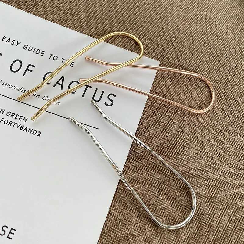 New Trendy Simple Metal Hair Stick Geometric U Shape Hair Forks Hair Accessories for Women Daily Wear Z250729