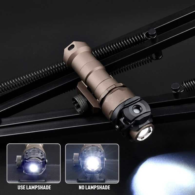 Tactical Flashlight KIJI K1-10 ° Scout Light Outdoor Airsoft Hunting Spotlight Offset Mount Base Wadsn Fits Mlok Keymod 20MM Rail XJ250728