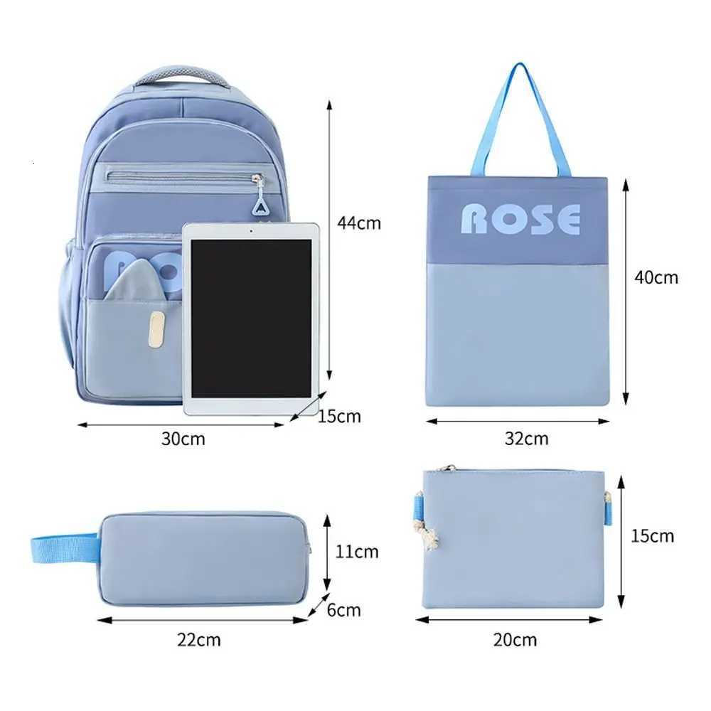 4Pcs/Set Fi Large Capacity 4 in 1 Backpack Multi-functional Breathable Book Bag School Rucksack Casual Mens Bags Travel y250729