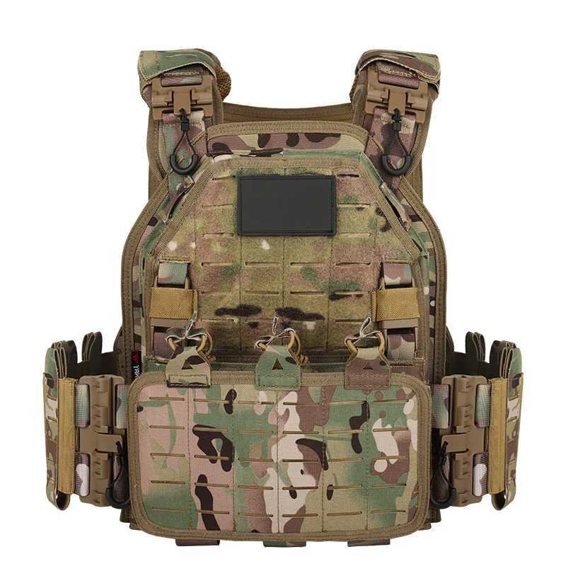 New Arrival Light Weight Quick Release Laser Cutting SWAT Combat 1000D Molle Chaleco Tactico Military Tactical Vest Z250728