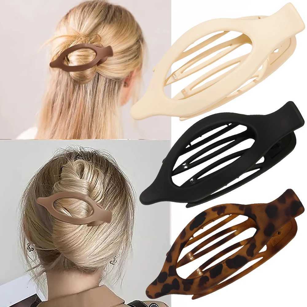 Matte Hair Claw Clip Barrette Duckbill for Women Fashion Crab Acrylic Hairpin Ponytail Hairgrip Girls Hair Accessories Headwear Z250729