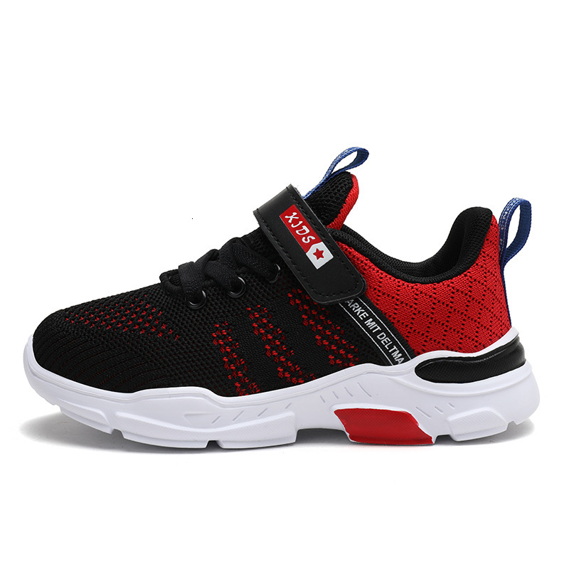 Knitted Boys' Spring and Summer Student Children's Sports for Big Kids Mesh Shoes