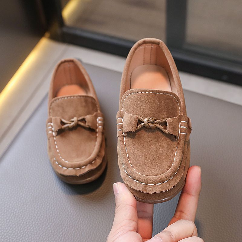 Children Loafers Shoes Boys Girls Casual Shoes Soft Comfortable Littlesprouts Kids Suede Loafers Toddler Flats Casual Boat Shoes Size US5.5C-US4Y 0001