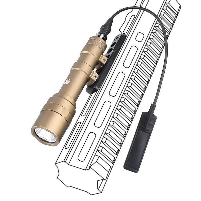Tactical SF M600 Flashlight WADSN M600U LED Scout Light With M-LOK Keymod Offset Mounting Base Airsoft Hunting Weapon Accessory XJ250728