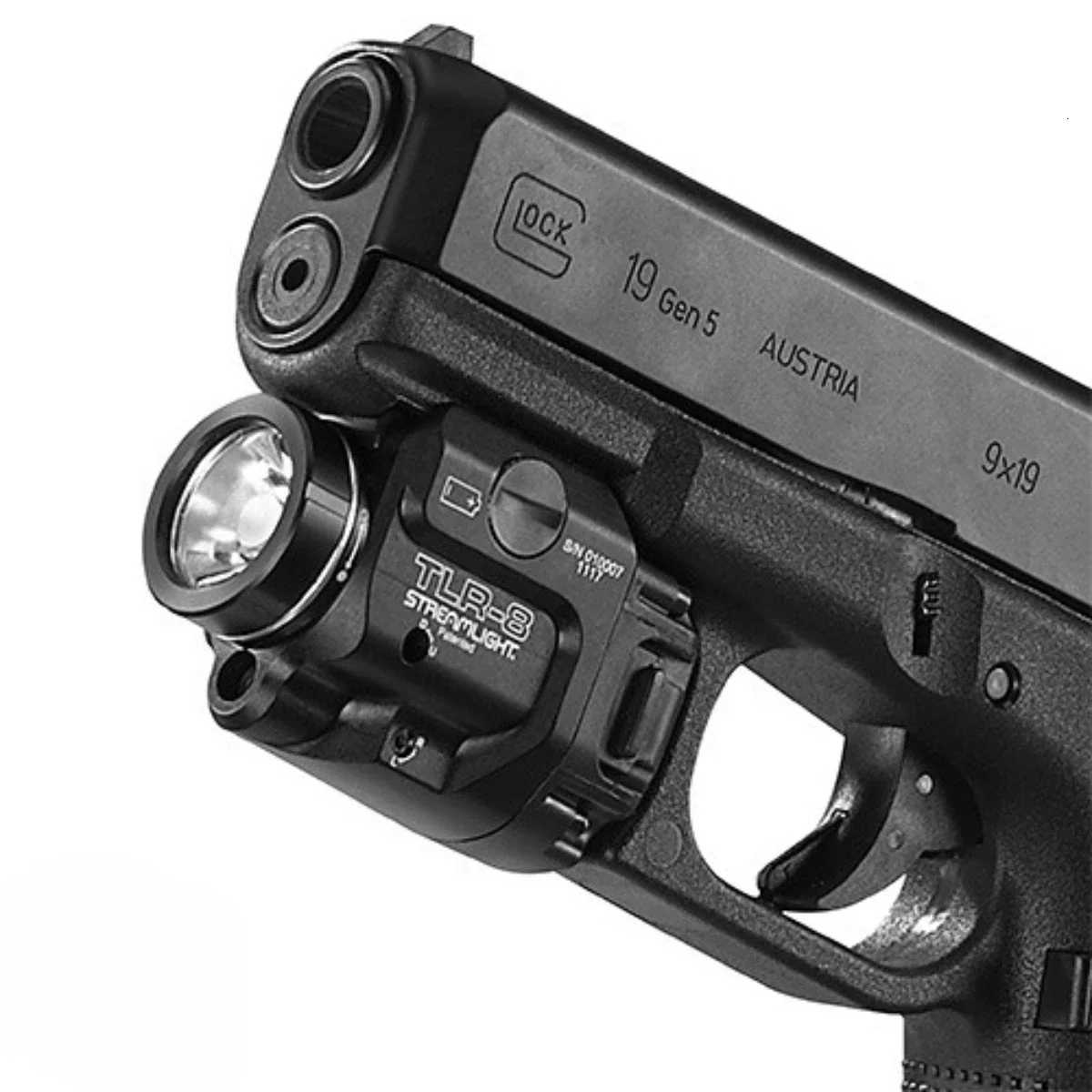 1 Tactical Airsoft Weapons Scout Light TLR-1 TLR-1HL TLR-3 TLR-4 TLR-7 TLR-8 LED Pistol Gun Flashlight Spotlight Lamp Torch R250728