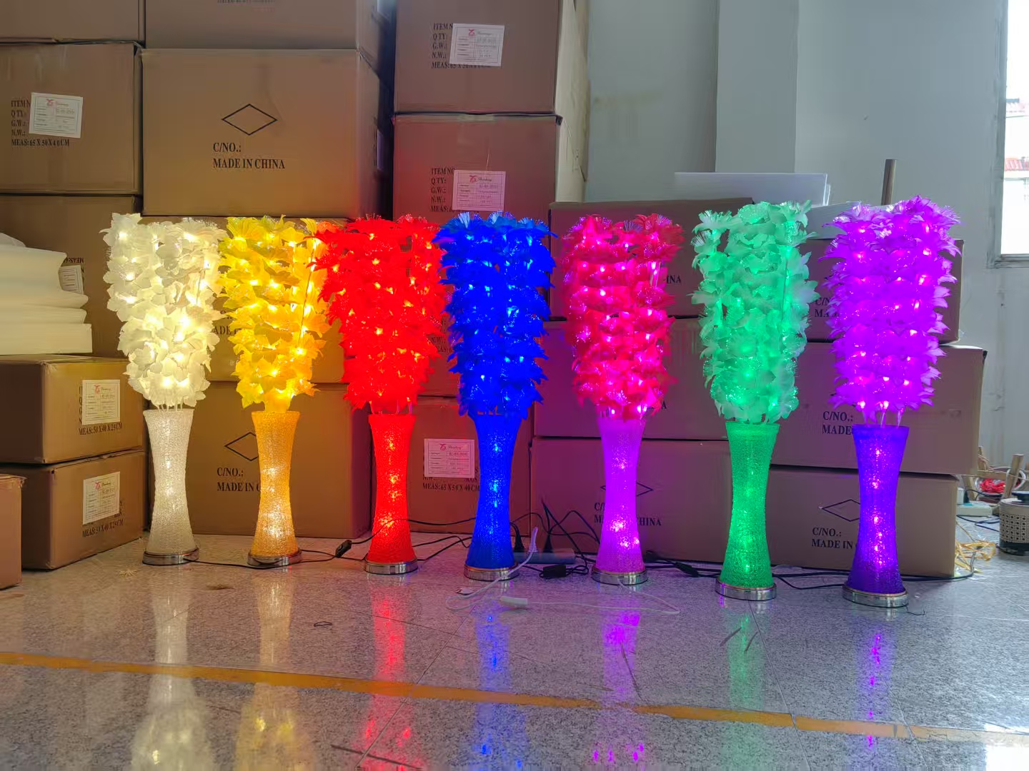 Elegant Crystalline Vessel Holding a Glimmering Optical Fibre Butterfly Bloom
