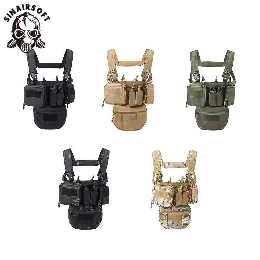 SINAIRSOFT CS Match Wargame TCM Chest Rig Airsoft Tactical Vest Gear Pack Magazine Pouch Holster Molle 500D Nylon Z250728