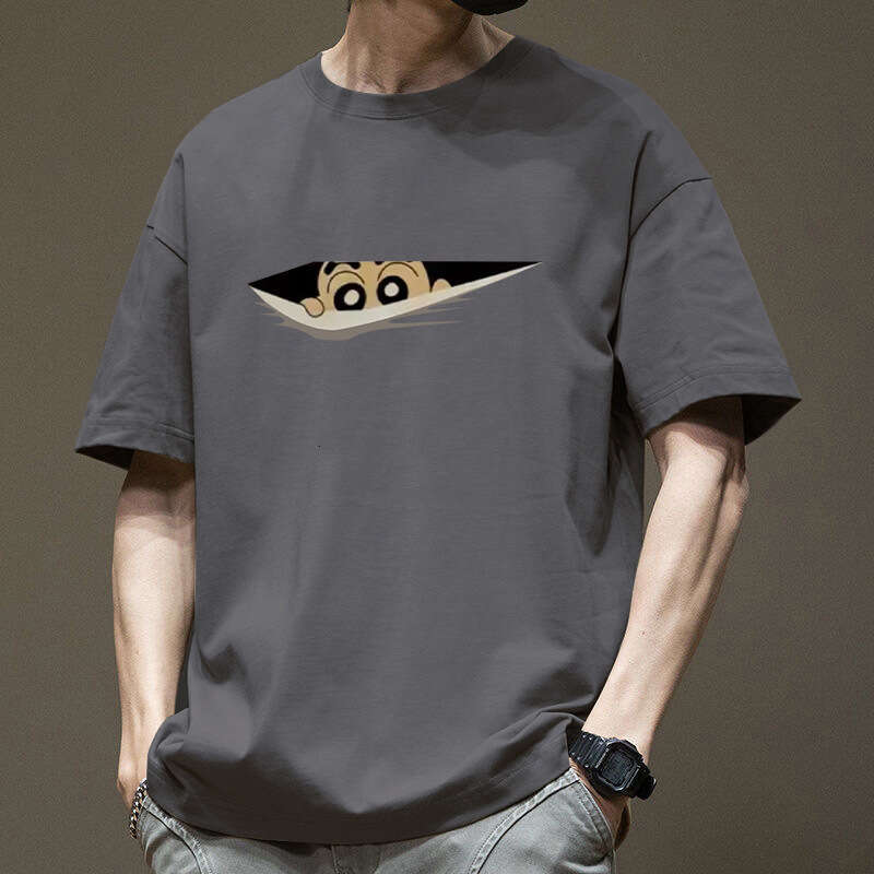 Designer T Shirt Men's Summer Cotton T-Shirt Short Sleeve Trendy Brand Printed Round Neck Loose Fit Tee 2024 New Base Shirt Graphic Tee Tracksuit