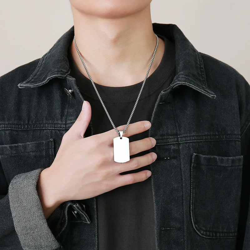 Vnox Men Dog Tag Container Pendant Necklace Stainless Steel Cremation Urn Jewelry Ashes Funnel Filler Kit Accessory 250729