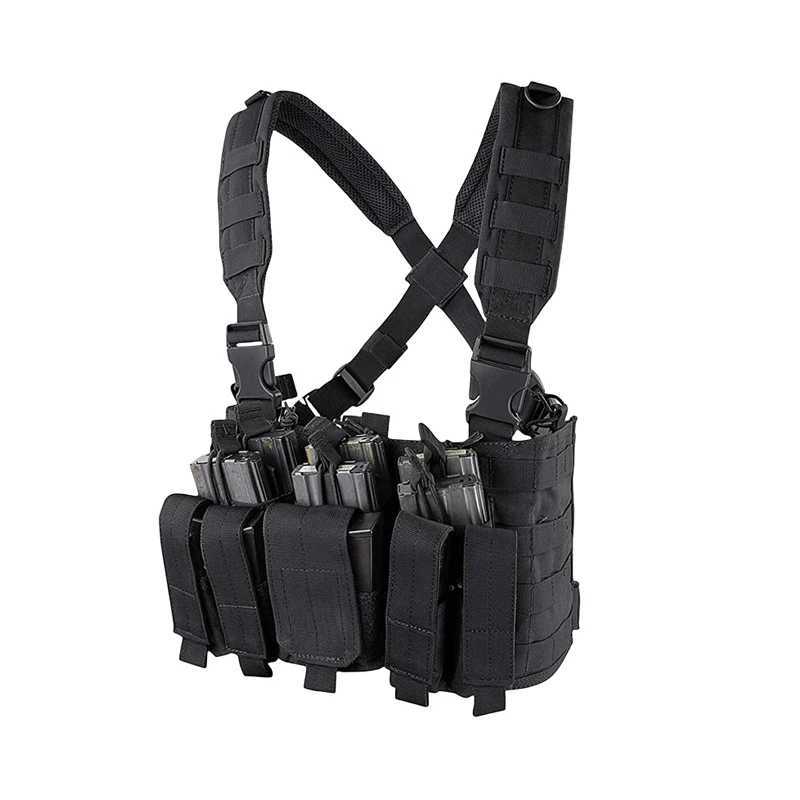 Outdoor Tactical Traning Molle System Light Weight Vest Chest Hanging Protective Gear Z250728