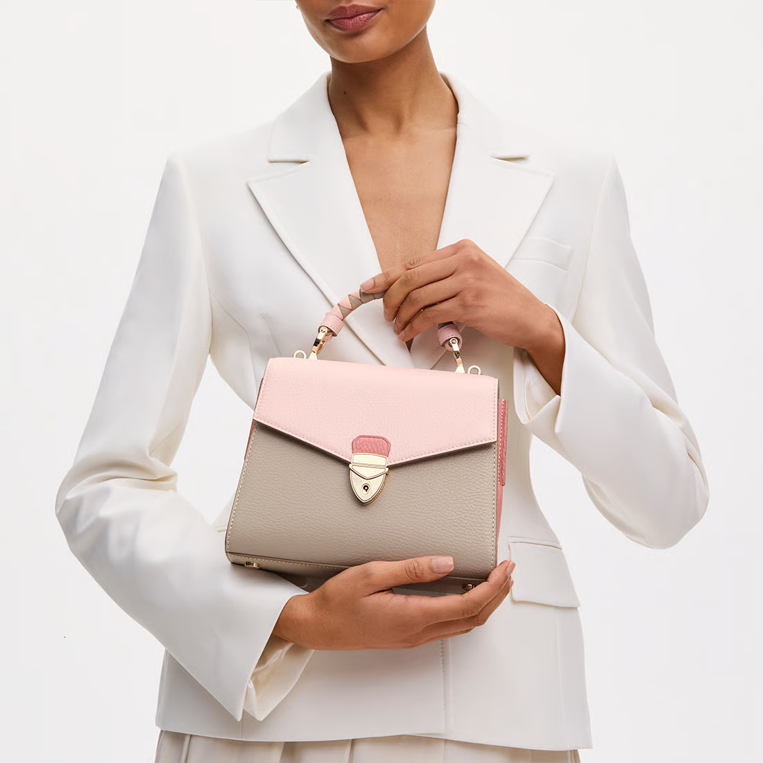 2025 Spring New Women's Leather Handbag Simple Versatile Crossbody Single Shoulder Small Square Bag Trendy