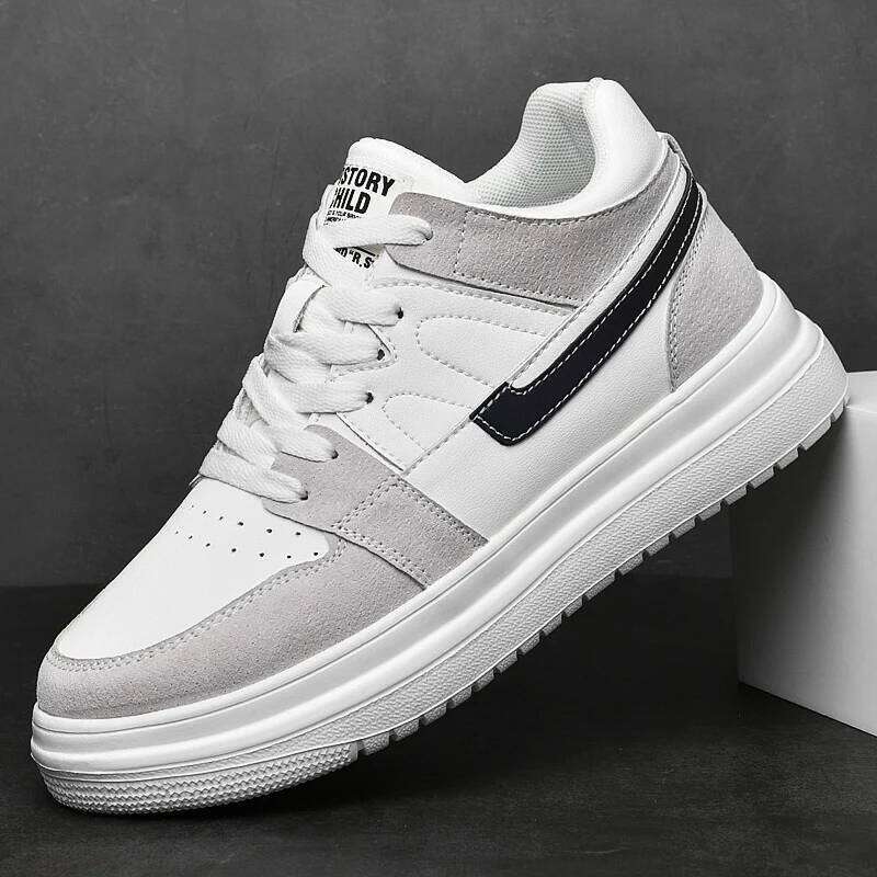 Genuine Leather height increasing elevator men Woman increase 6cm 8cm man sneakers sport shoes casual