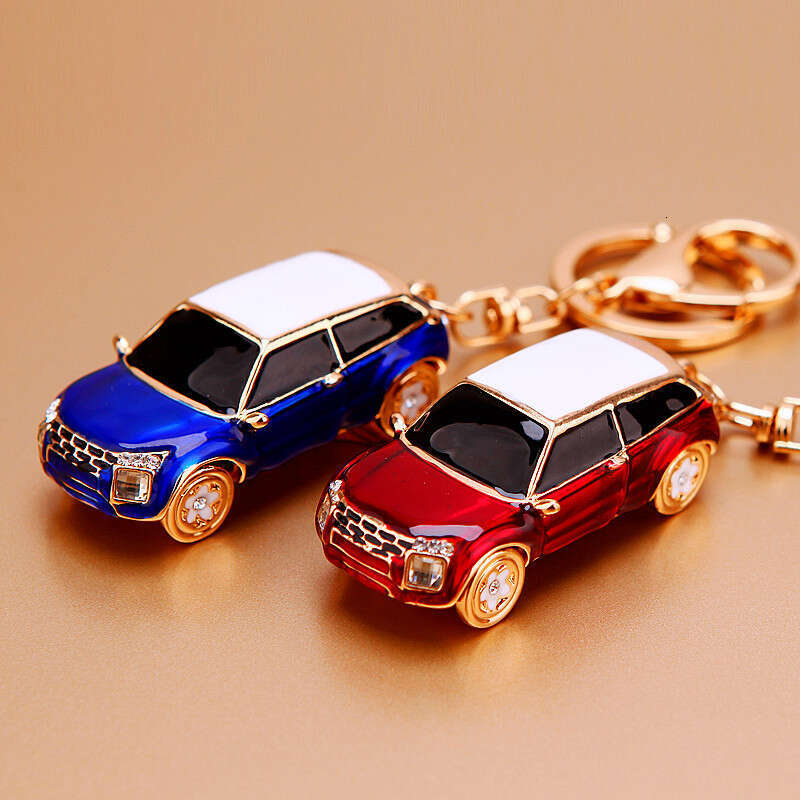 Alloy Model Car for Women Cute Creative Korean Version Bag Pendant Metal Keychain Small Gift