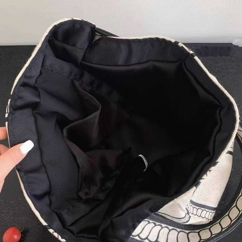 Women's Bags Designer Women's Bags Designer Koean Casual Tote Bags Fo Women Designe Handbags And Puses New In Canvas Stipe Lage Capacity Und