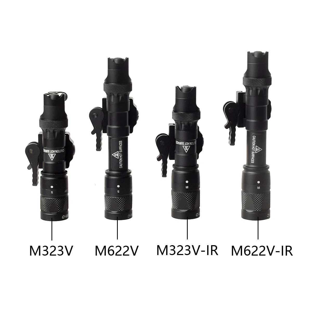 Airsoft M300 M323V M622V M600 Upgrade Weapon Gun LED Flashlight M323V-IR M622V-IR Strobe IR Infrared Output Scout LightXJ250728