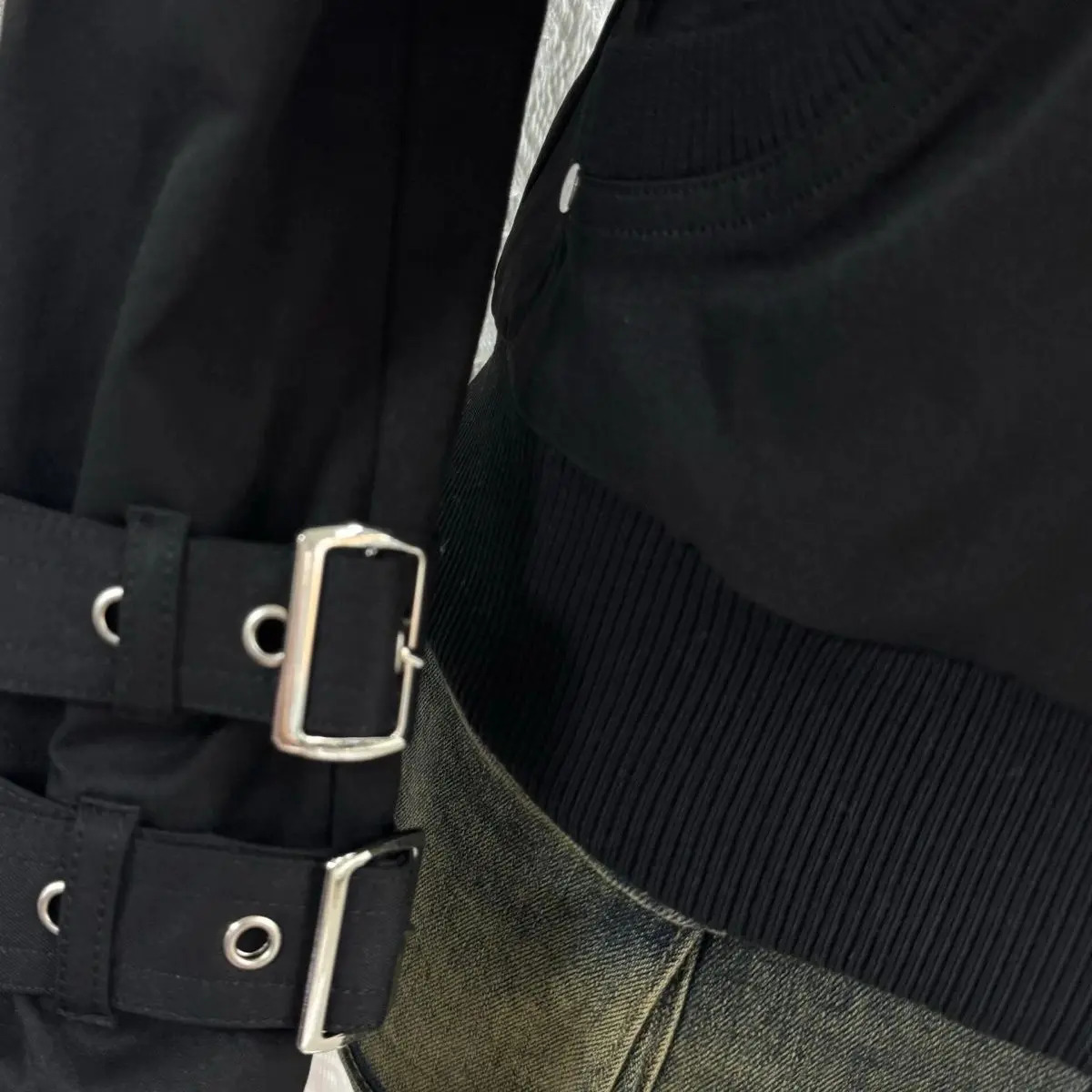 Techwear Style Hip Hop Punk Retro Moto Biker Jacket Outerwear Vintage Y2k Cargo Stand Collar Casual Black Outerwear 250729