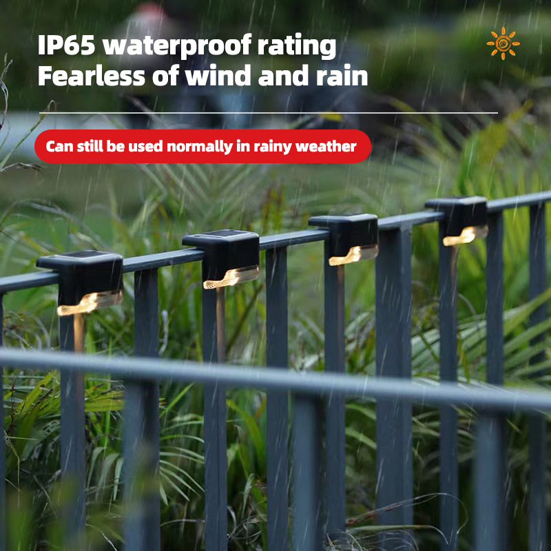 Solar Outdoor Waterproof Courtyard Villa Fence Landscape Decoration Stair Railing Step Wall Light